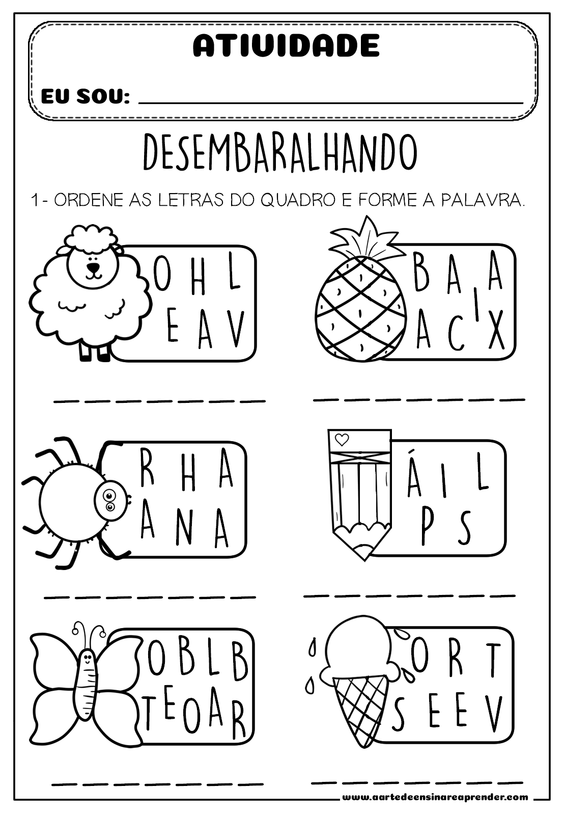 ATIVIDADES 5 a 6 ANOS